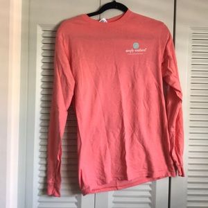 Simply Southern coral long sleeve